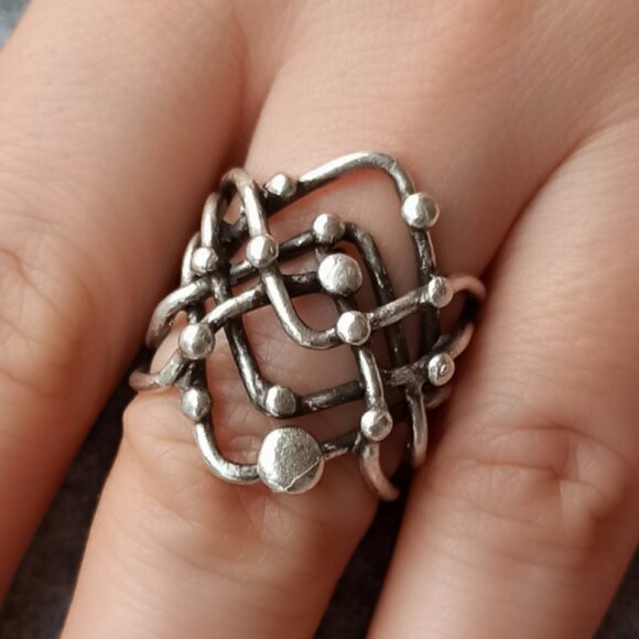 🆕️Turkish Handcrafted Adjustable Zamak Ring | Artisanal Design from Istanbul 💍 - Picture 13 of 15